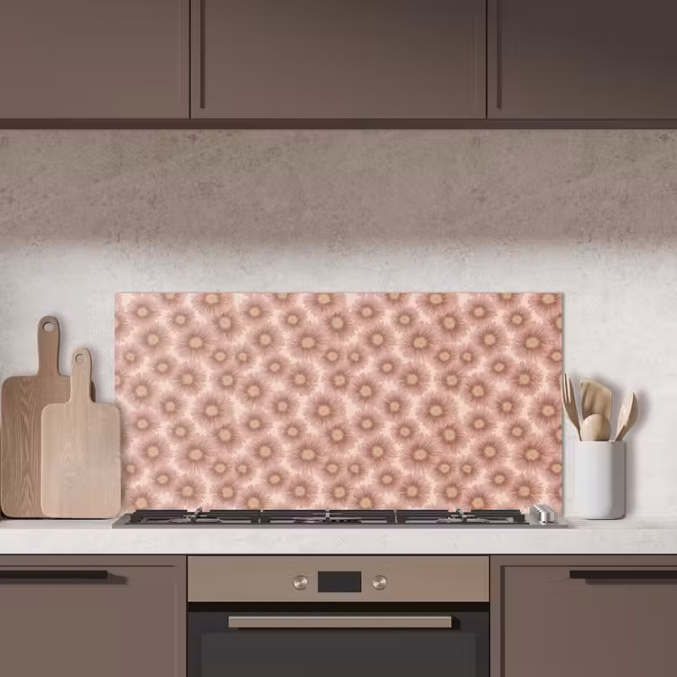 Gerbera - Bloemen - Roze keuken achterwand spatscherm middel 899 -sfeer2