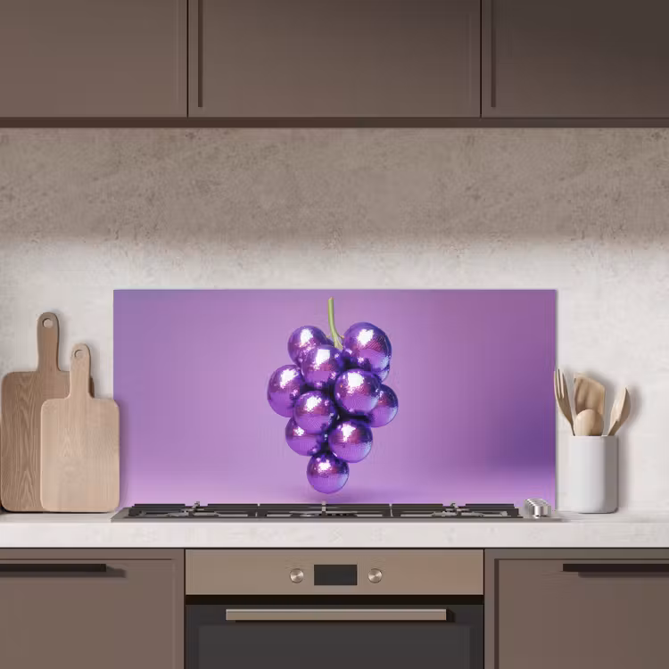 Druif - Disco - Glitter - Paars keuken achterwand spatscherm middel -sfeer2