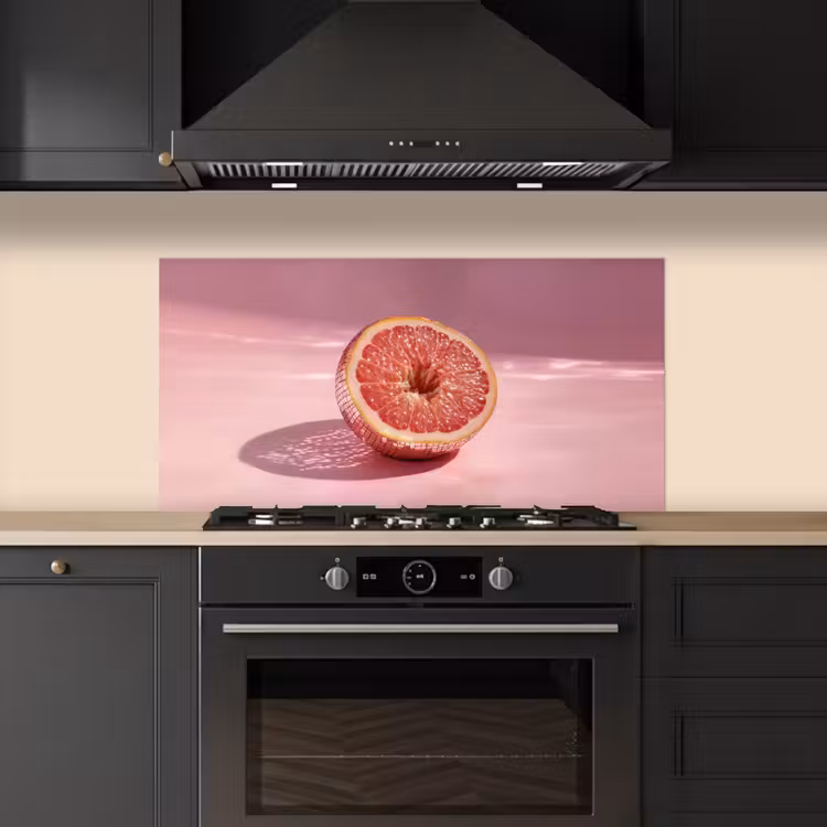 Grapefruit - Roze - Disco - Shiny keuken achterwand spatscherm middel -sfeer1
