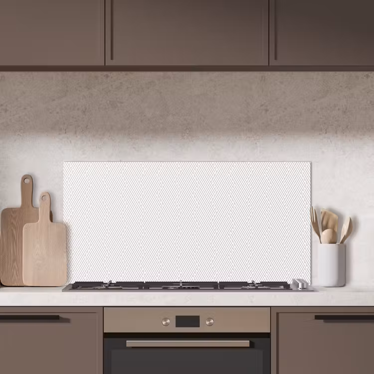 Grafisch - Patroon - Modern keuken achterwand spatscherm middel 899 -sfeer2