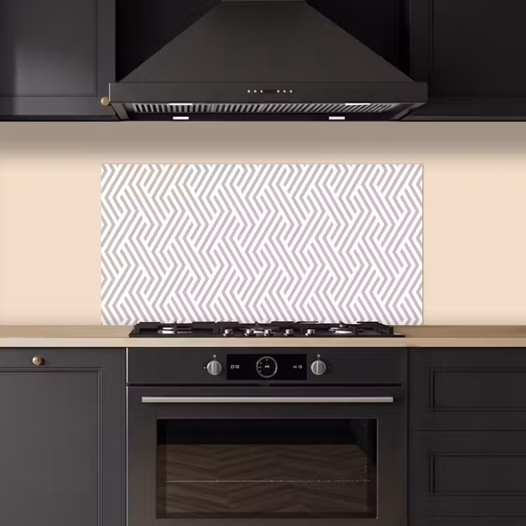 Grafisch - Patroon - Modern - Opvallend keuken achterwand spatscherm middel 899 -sfeer1