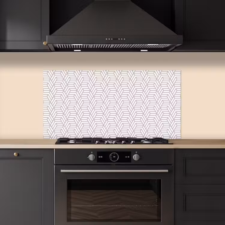 Grafisch - Patroon - Modern - Opvallend keuken achterwand spatscherm middel 899 -sfeer1