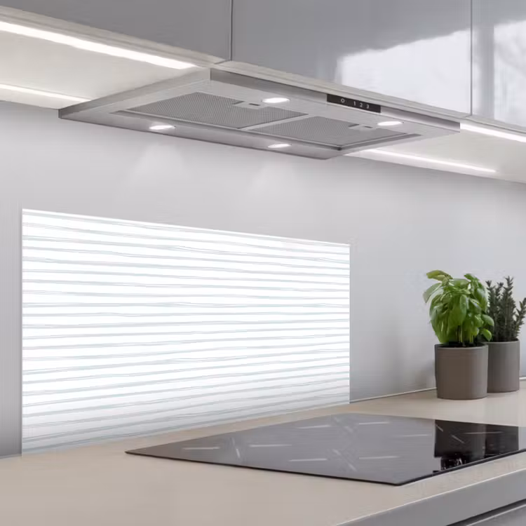 Zee - Sfeer - Strepen - Groen keuken achterwand spatscherm middel 899 -3d_schuin