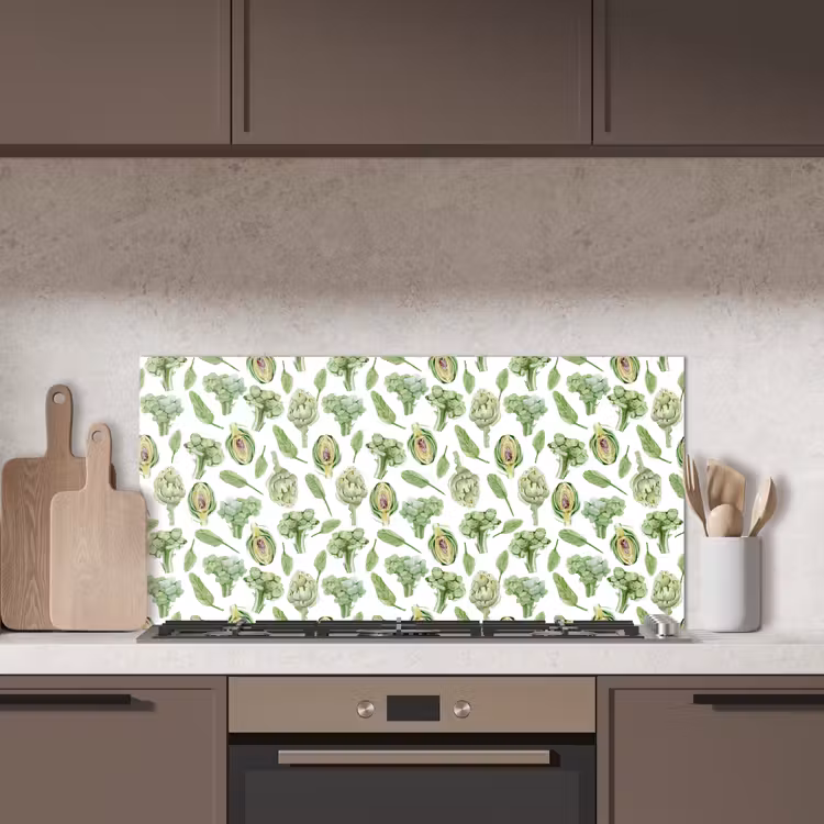 Groene - Groente - Broccoli - Artisjokken keuken achterwand spatscherm middel 899 -sfeer2