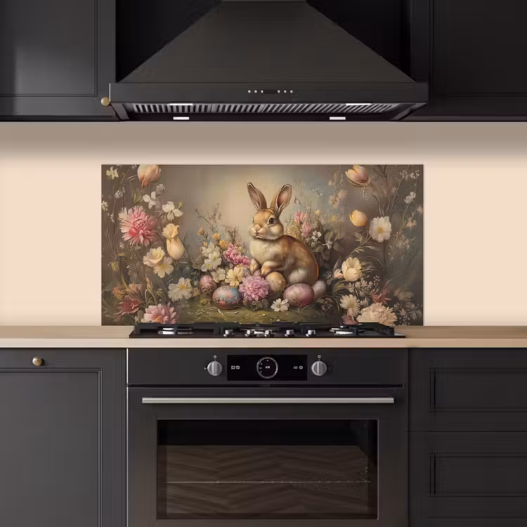 Haas - Stilleven - Bloemen keuken achterwand spatscherm middel -sfeer1