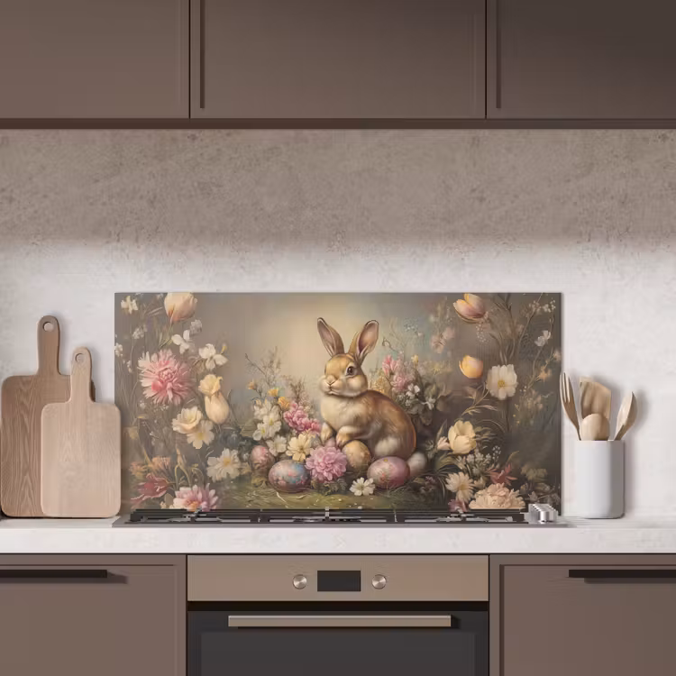 Haas - Stilleven - Bloemen keuken achterwand spatscherm middel -sfeer2