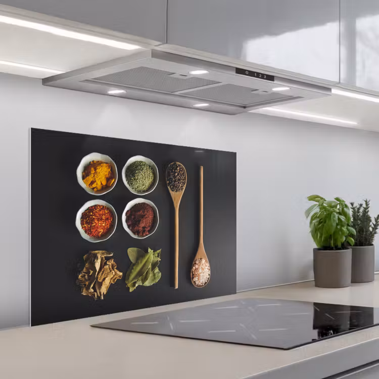 Kruiden Mozaïek keuken achterwand spatscherm middel -3d_schuin