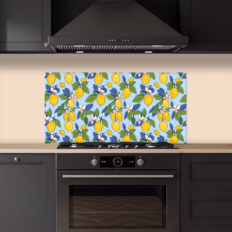 Illustratie - Citroen - Patroon keuken achterwand spatscherm middel 899 -sfeer1