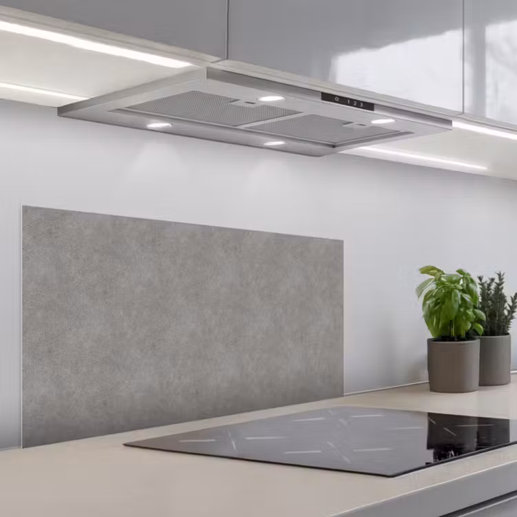 Industrieel - Patroon - Beton keuken achterwand spatscherm middel 899 -3d_schuin
