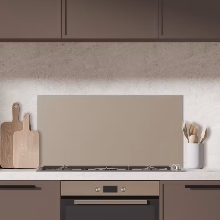 Interieur - Kleuren - Beige keuken achterwand spatscherm middel 899 -sfeer2