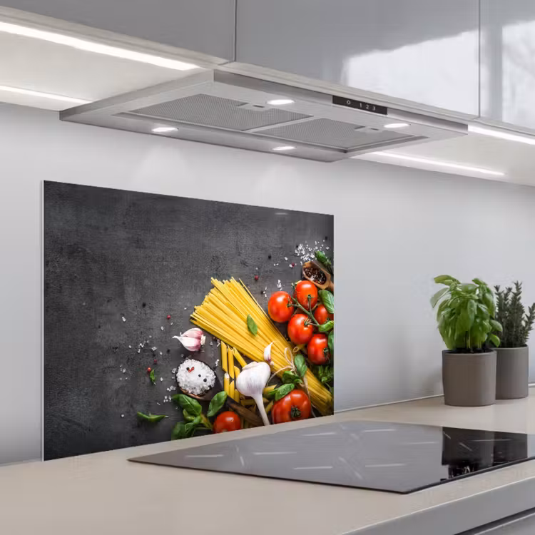 Italiaanse Kookinspiratie keuken achterwand spatscherm middel -3d_schuin