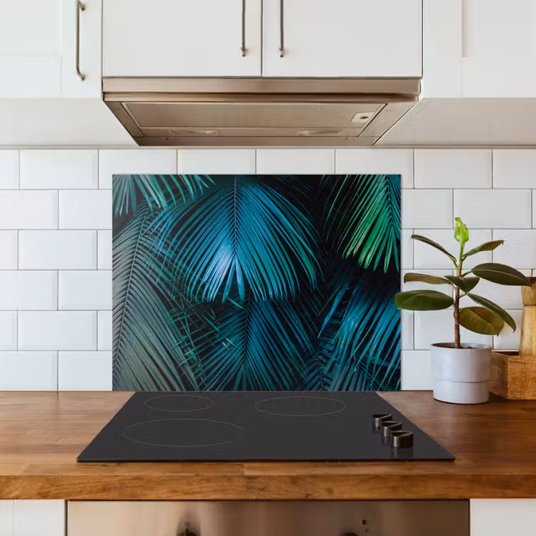Jungle -  Palmblad - Natuur keuken achterwand spatscherm middel -sfeer2