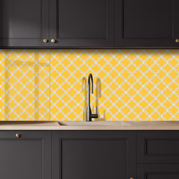 Lantaarn - Arabesk - Elegant - Geel keuken achterwand 2 middel 871 -sfeer1