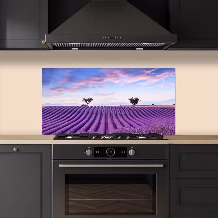 Lavendel - Natuur - Paars - Bomen - Bloemen keuken achterwand spatscherm middel -sfeer1