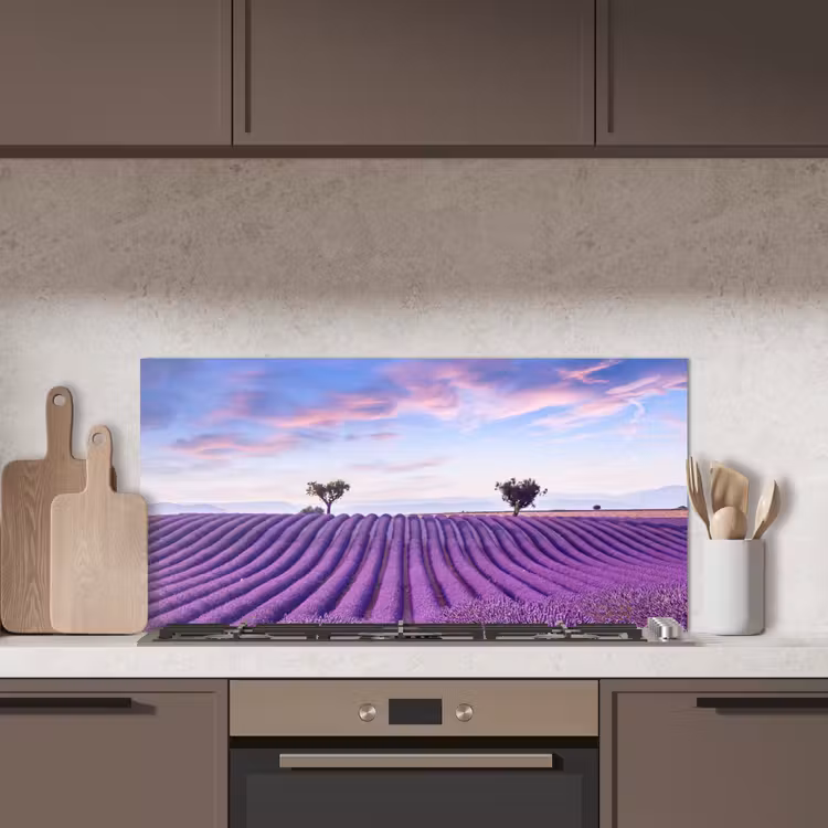 Lavendel - Natuur - Paars - Bomen - Bloemen keuken achterwand spatscherm middel -sfeer2