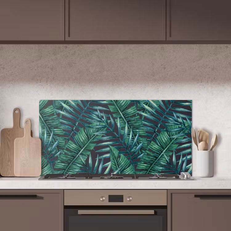 Bladeren - Tropisch - Jungle - Natuur keuken achterwand spatscherm middel -sfeer2