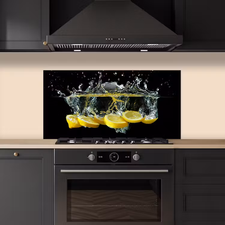 Citroen - Fruit - Geel - Stilleven - Water keuken achterwand spatscherm middel -sfeer1