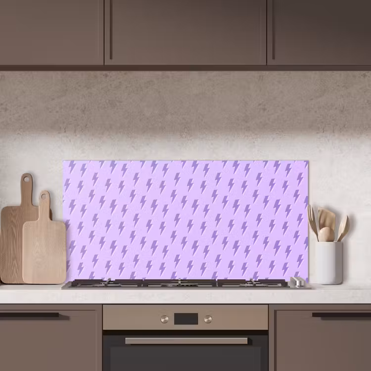Bliksem - Paars - Lila keuken achterwand spatscherm middel 899 -sfeer2