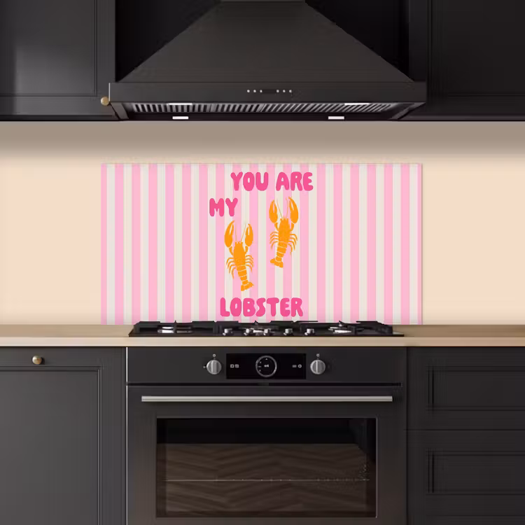 Lobster - Love - Valentijn keuken achterwand spatscherm middel -sfeer1