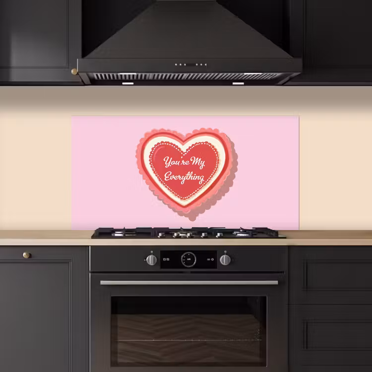 Liefde - Hart - Valentijn keuken achterwand spatscherm middel -sfeer1
