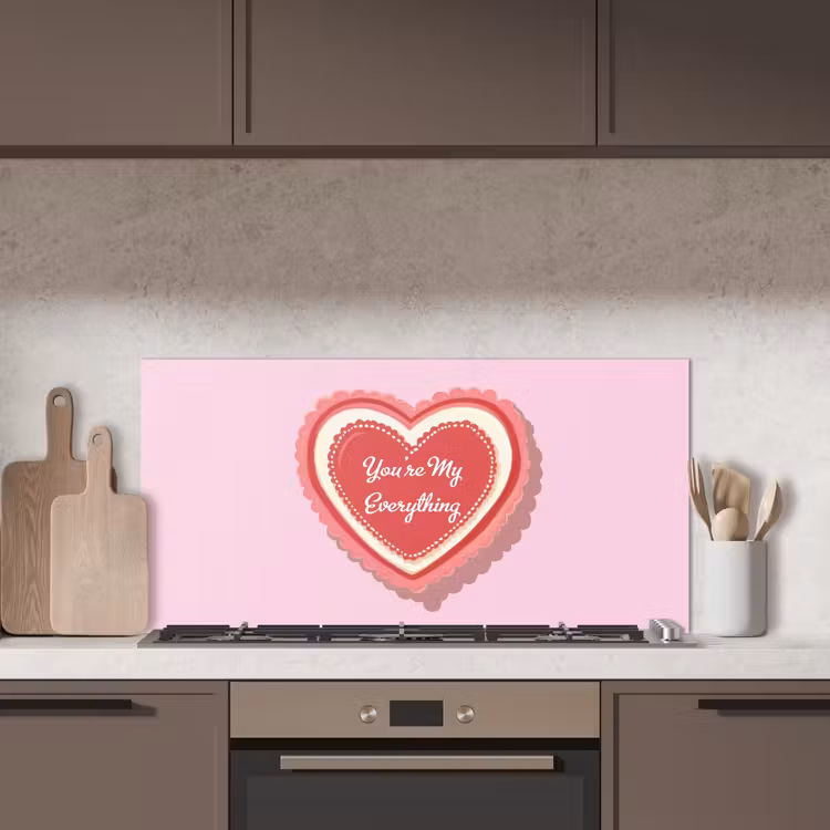Liefde - Hart - Valentijn keuken achterwand spatscherm middel -sfeer2