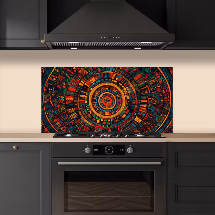 Mandala - Cirkels - Patronen keuken achterwand spatscherm middel -sfeer1
