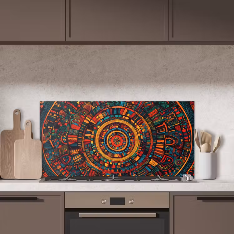 Mandala - Cirkels - Patronen keuken achterwand spatscherm middel -sfeer2