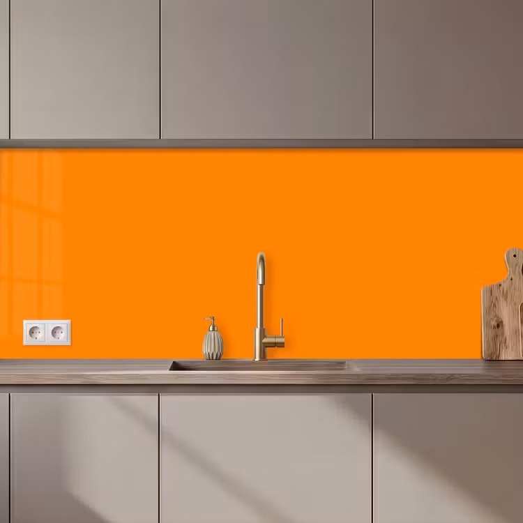 Marigold - Glow - Oranje keuken achterwand 2 middel 871 zz_3dshopping