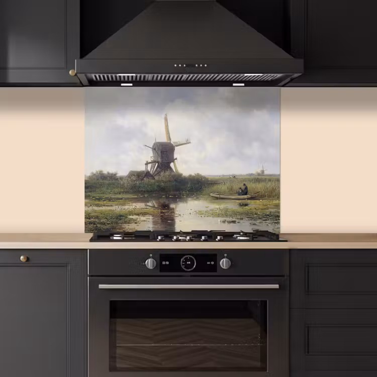 Molen - Willem Roelofs - Oude meesters - Kunst keuken achterwand spatscherm middel -sfeer1
