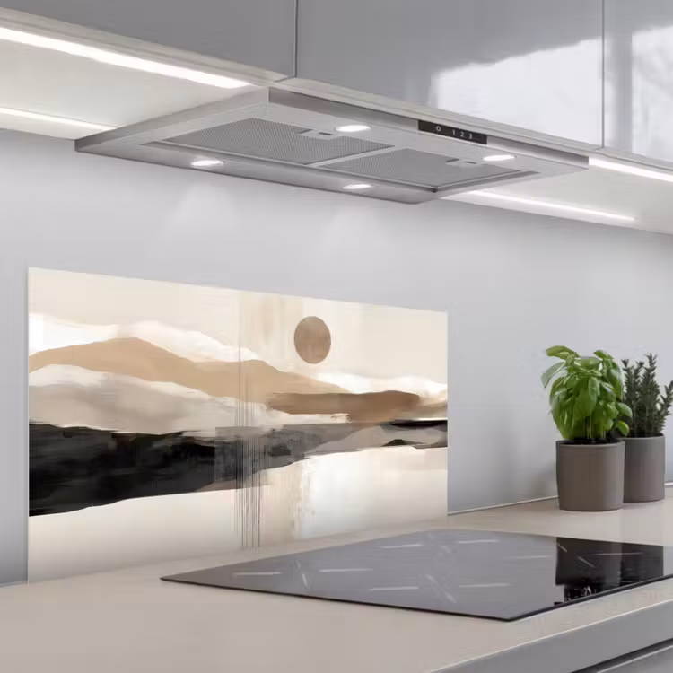 Minimalistisch - Landschap - Dimensie keuken achterwand spatscherm middel -3d_schuin