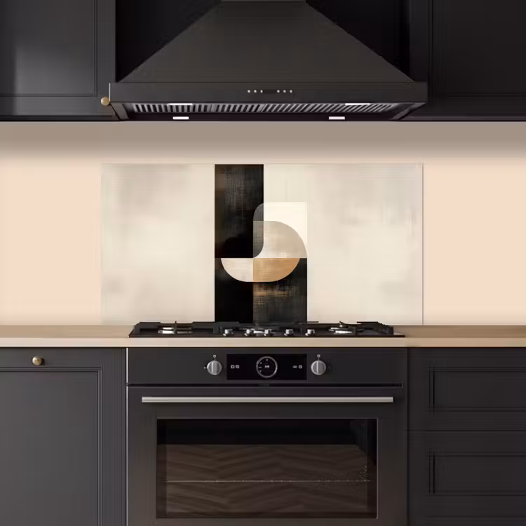 Modern - Vierkant - Vormen keuken achterwand spatscherm middel -sfeer1