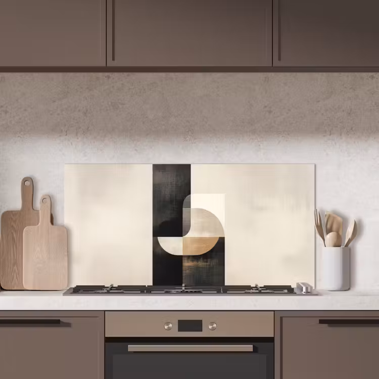 Modern - Vierkant - Vormen keuken achterwand spatscherm middel -sfeer2