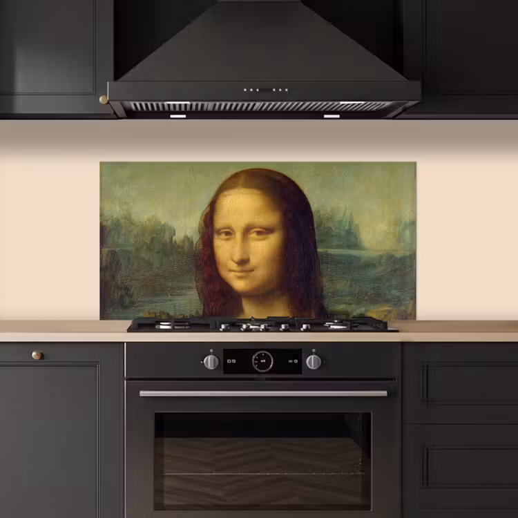 Mona Lisa - Leonardo da Vinci keuken achterwand spatscherm middel -sfeer1