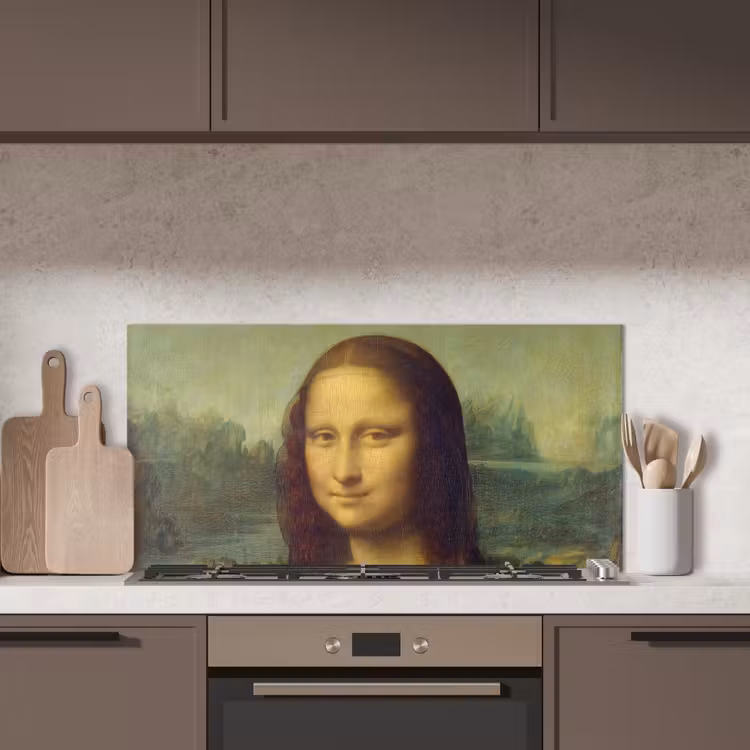 Mona Lisa - Leonardo da Vinci keuken achterwand spatscherm middel -sfeer2