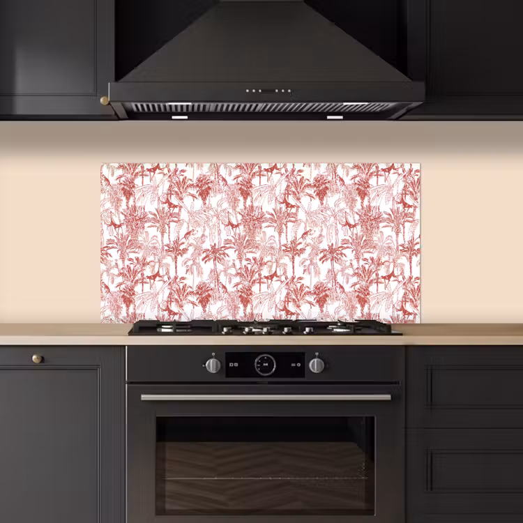 Aap - Oerwoud - Rood keuken achterwand spatscherm middel 899 -sfeer1