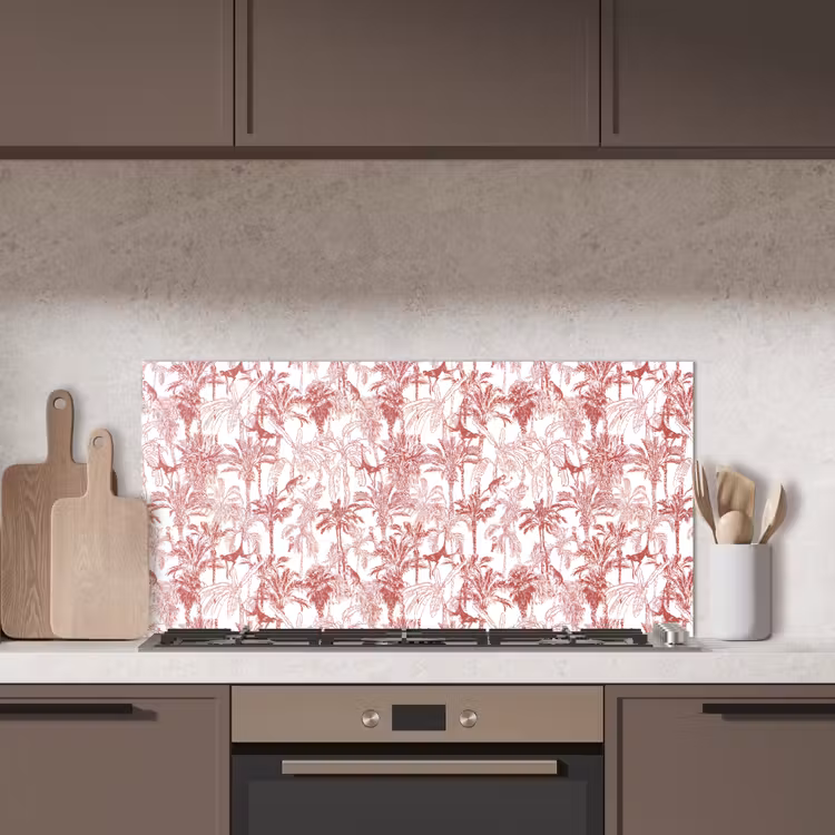Aap - Oerwoud - Rood keuken achterwand spatscherm middel 899 -sfeer2