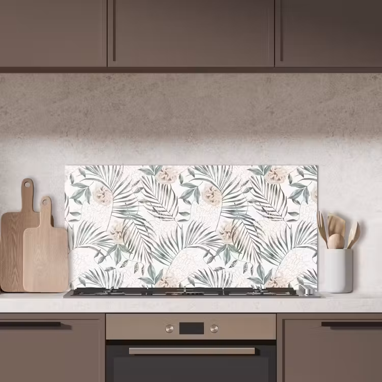 Monstera - Palmblad - Jungle - Tropisch keuken achterwand spatscherm middel -sfeer2