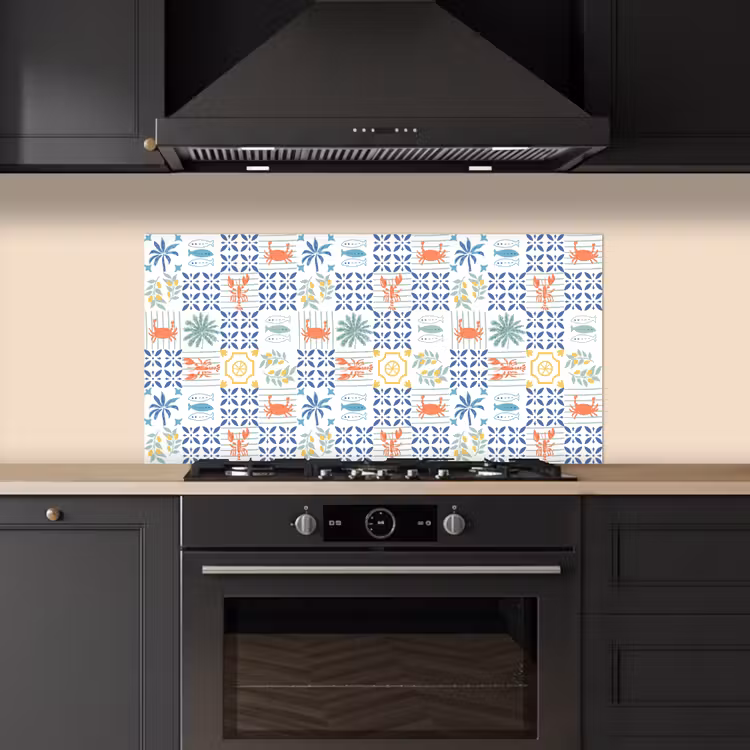 Zee - Sfeer - Mozaïek - Multi keuken achterwand spatscherm middel 899 -sfeer1