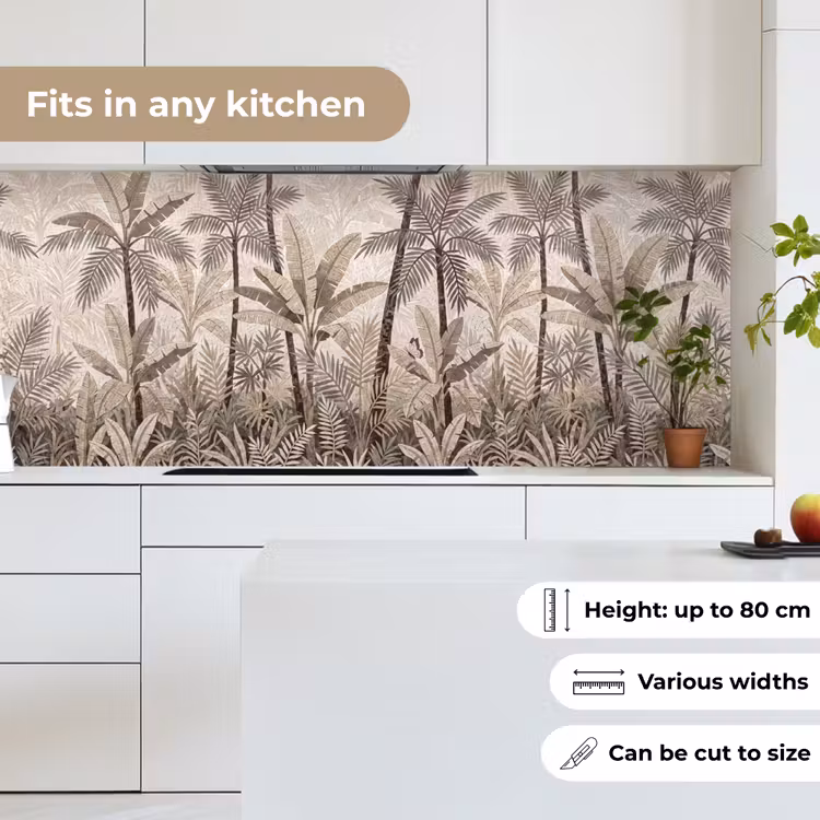 Natuur - Bladeren - Landschap - Mozaïek - Beige keuken achterwand 2 middel -sfeer4_UK