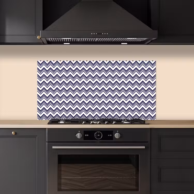 Oceaan - Golven - Blauw - Wit keuken achterwand spatscherm middel 899 -sfeer1