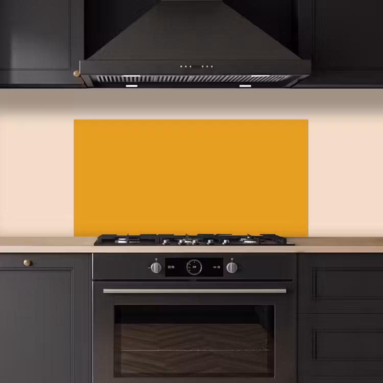 Okergeel - Herfst - Interieur keuken achterwand spatscherm middel 899 -sfeer1