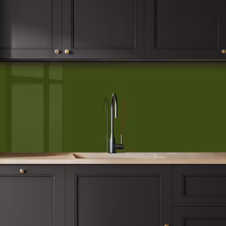 Olive - Drab - Groen keuken achterwand 2 middel 871 -sfeer1