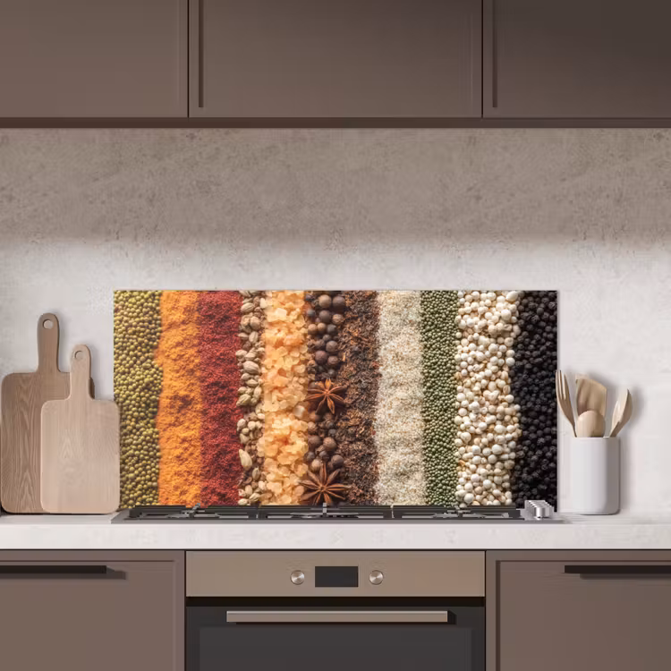 Banen - Verticaal - Kruiden - Variatie keuken achterwand spatscherm middel -sfeer2