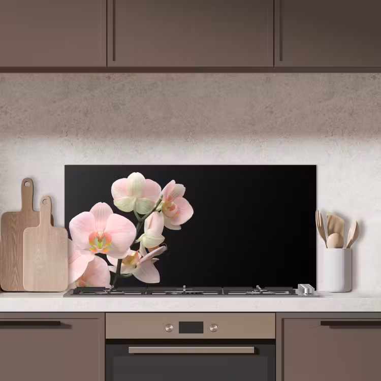 Orchidee - Bloemen - Roze - Stilleven - Flora keuken achterwand spatscherm middel -sfeer2