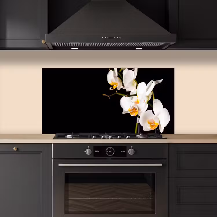 Orchidee - Bloemen - Planten - Botanisch keuken achterwand spatscherm middel -sfeer1