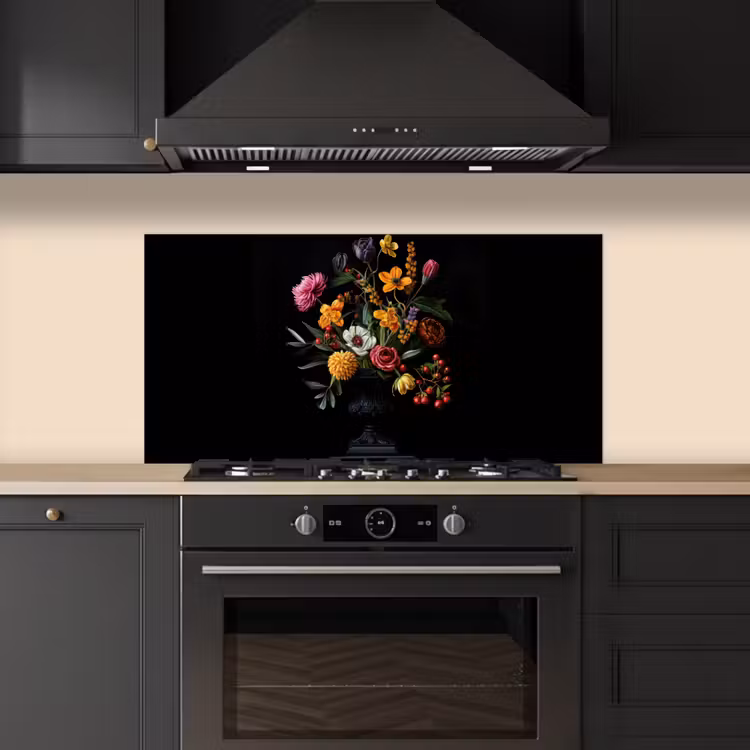 Sierlijk - Boeket - Bladeren keuken achterwand spatscherm middel -sfeer1