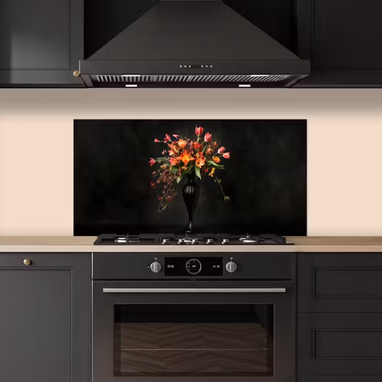 Sierlijk - Boeket - Vaas keuken achterwand spatscherm middel -sfeer1