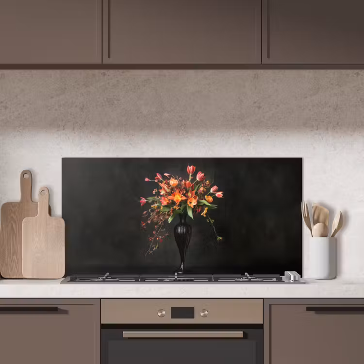 Sierlijk - Boeket - Vaas keuken achterwand spatscherm middel -sfeer2