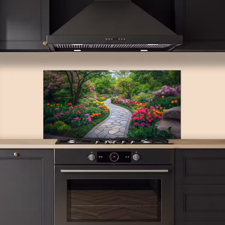 Park - Bloemen - Tuin keuken achterwand spatscherm middel -sfeer1