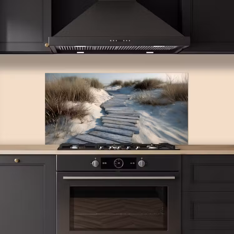 Pad - Planken - Duinen - Gras keuken achterwand spatscherm middel -sfeer1